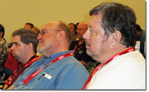 Jamie Coville, Doug Fratz and Gary Brown at the ''Golden Age of the Fanzine'' Panel